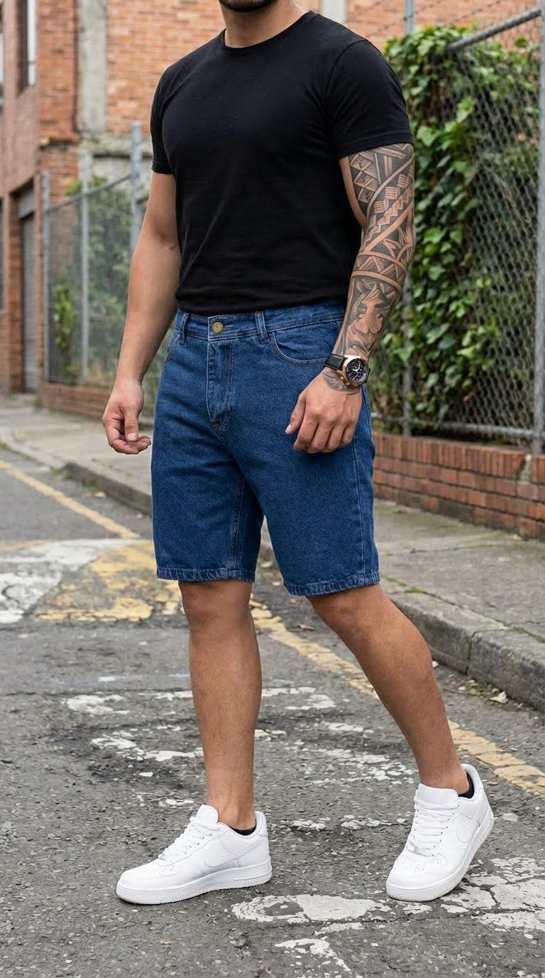 Bermuda Azul Hombre 555004